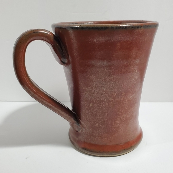 Sunset Hill Hand thrown Stoneware Texas Seal coffee mug Maroon - Picture 5 of 12